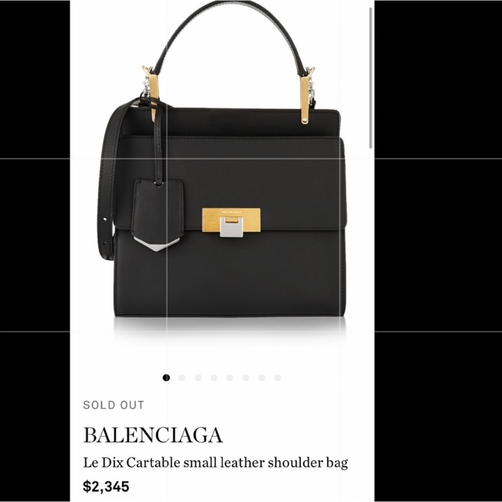 Balenciaga Le Dix Small Leather Shoulder Bag